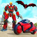 Flying bat bike Robot 3D APK