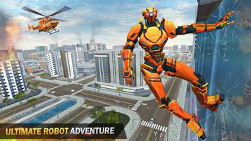 Flying bat bike Robot 3D الملصق