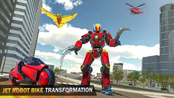 Flying bat bike Robot 3D تصوير الشاشة 3