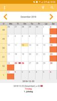 Enkel Norsk Kalender captura de pantalla 2