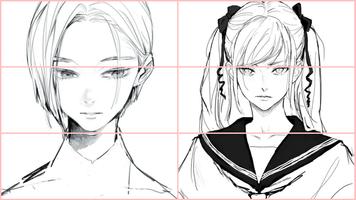 Drawing Kawaii Anime Girls Affiche