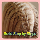 Braided Hairstyle Step by Step icône