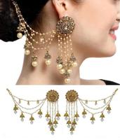 Earring Design Pearl Gold screenshot 3