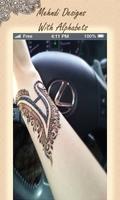 Mehndi Name Design - Name On Hand With Mehndi الملصق