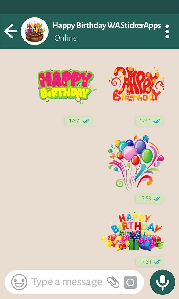 Wastickerapps Joyeux Anniversaire Stickers Pour Android Telechargez L Apk