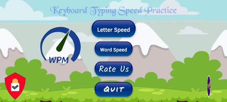 Keyboard Typing Speed Practice Plakat