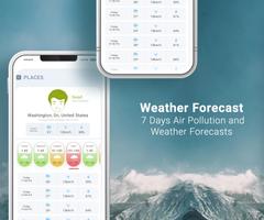 AQI Monitor & Weather Forecast capture d'écran 1