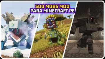 500 mobs mod para Minecraft PE Poster