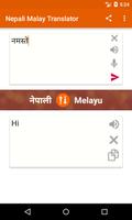 Nepali Malay Translator capture d'écran 2