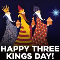 Happy Three Kings Day penulis hantaran