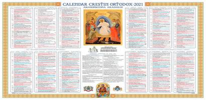 Calendar Ortodox 2021 Affiche