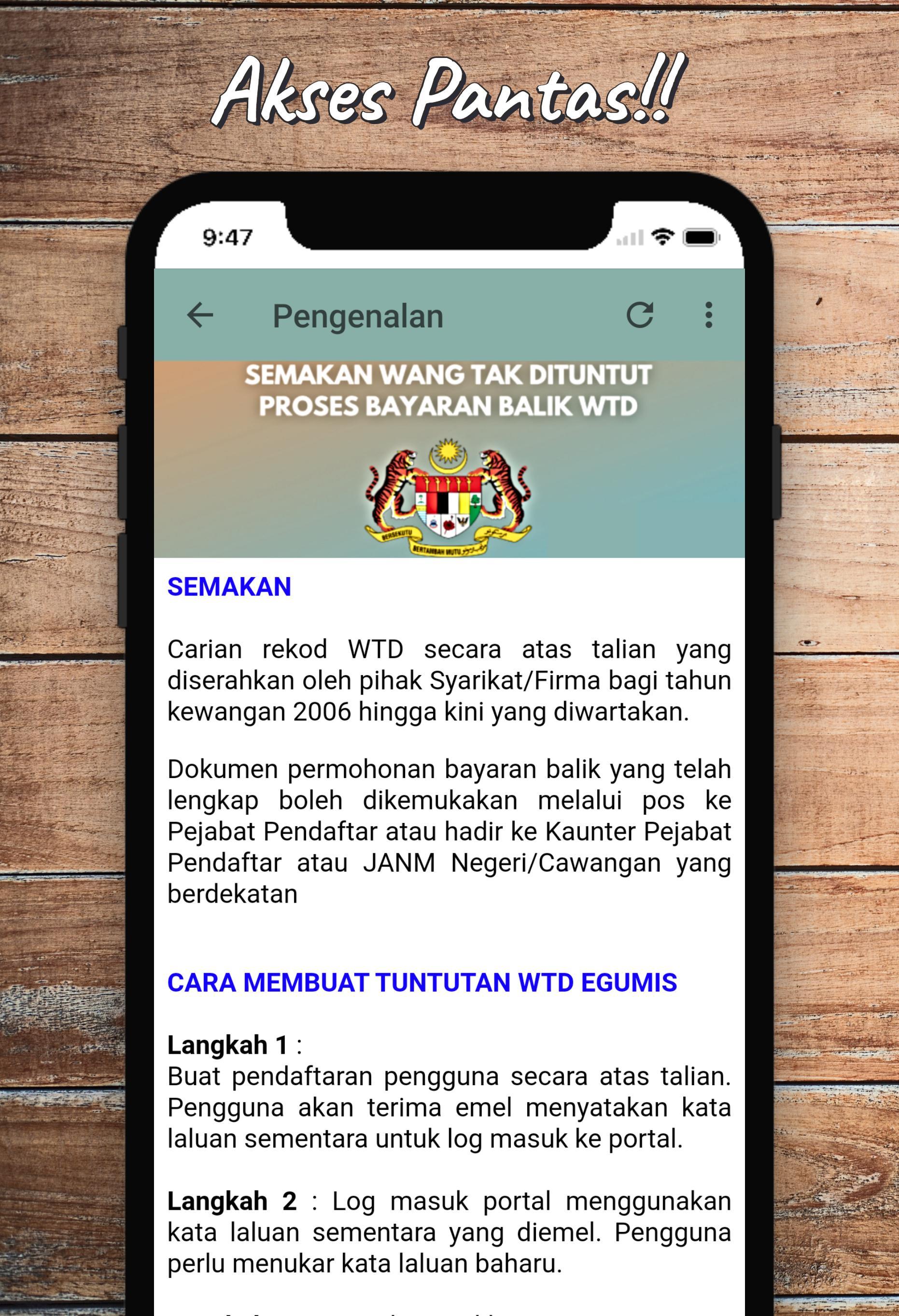 Semak Wang Tidak Dituntut For Android Apk Download