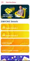 Sim check on cnic & Sim detail poster