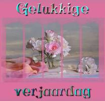 Gelukkige verjaardag poster