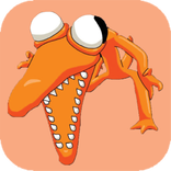 Walpaper Rainbow Friend Orange