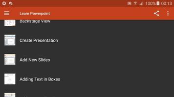 Learn PowerPoint capture d'écran 3