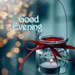 Beautiful evening greetings icon