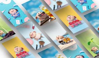 Cute Pig Wallpapers plakat