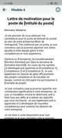 CV et Lettres de motivation capture d'écran 1