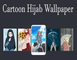 Cartoon Hijab Wallpaper Affiche