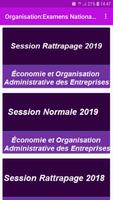 Organisation: Examens Nationaux 2021  (2BAC-SE) Affiche