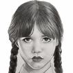 How to Draw Wednesday Addams ไอคอน