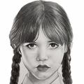 ”How to Draw Wednesday Addams