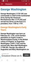 George Washington اسکرین شاٹ 1