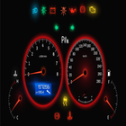 Car dashboard symbols アイコン
