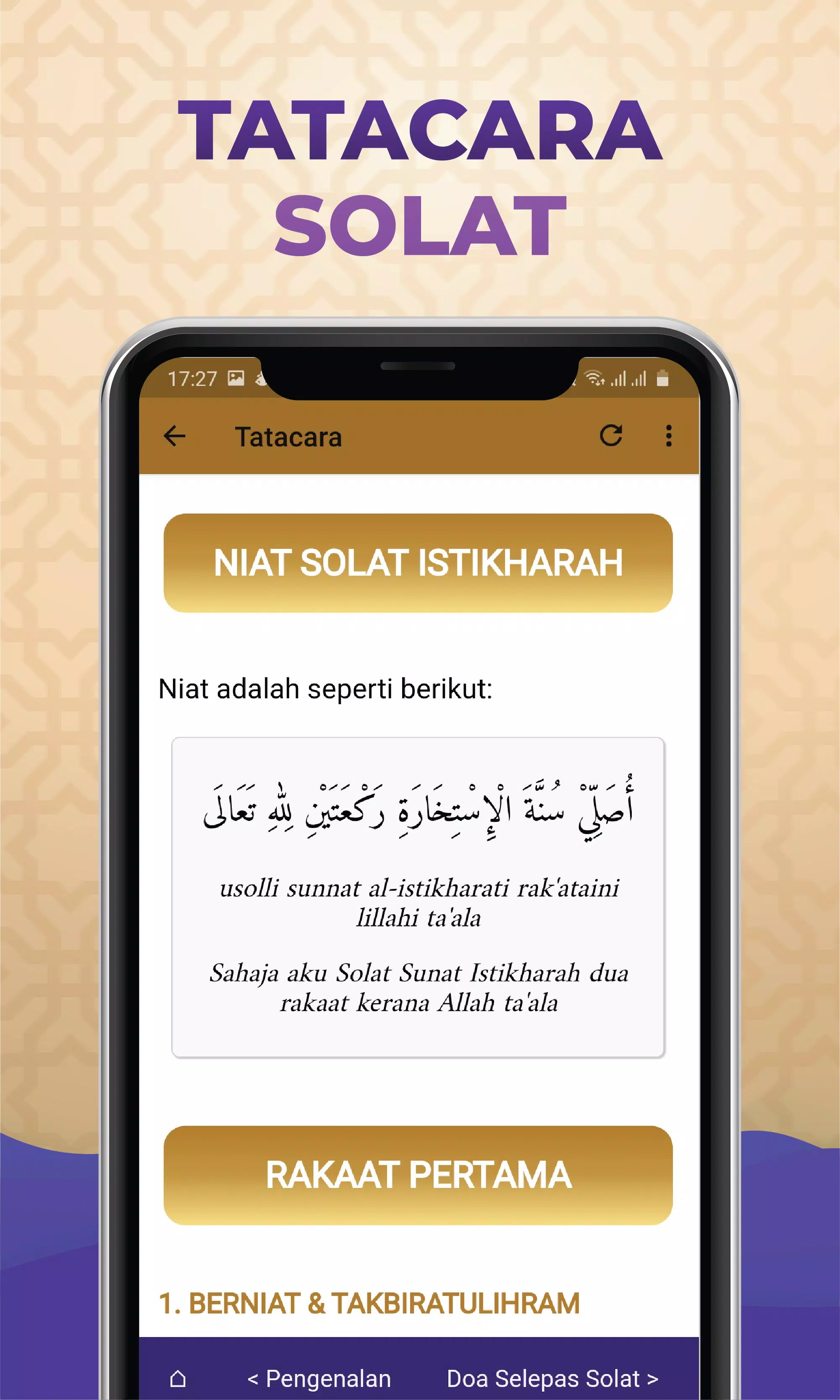 Solat istikharah niat Niat dan