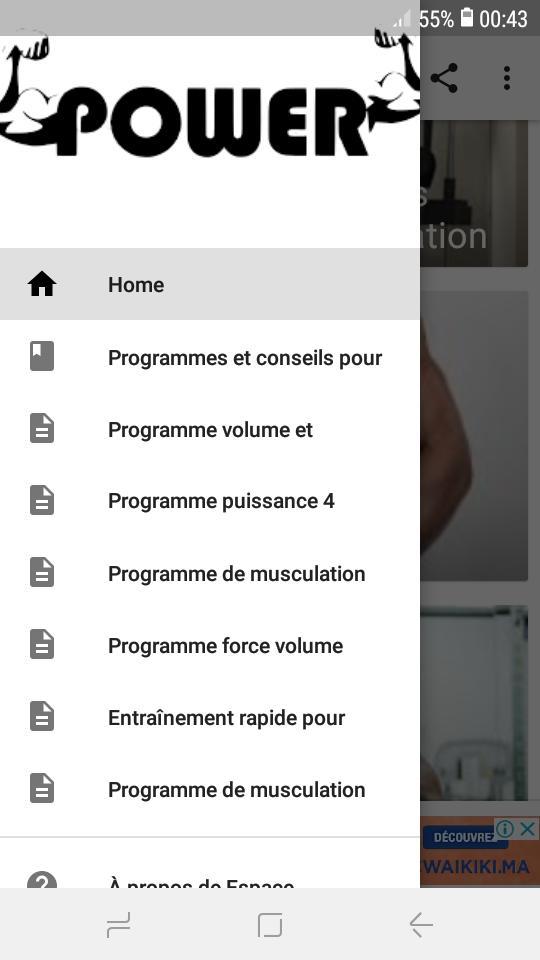 Programme Musculation & Espace Musculation for Android - APK Download