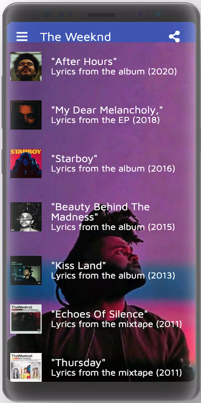 The Weeknd Song Lyrics APK for Android Download