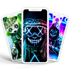 Neon Mask Wallpapers أيقونة