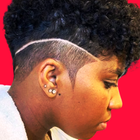 Black Women Line Hairstyles icône