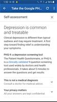 Depression Screening Tool: PHQ screenshot 1