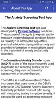 Anxiety Disorder Screening Test capture d'écran 2