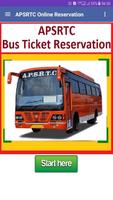 Online Bus Ticket Reservation APSRTC Plakat