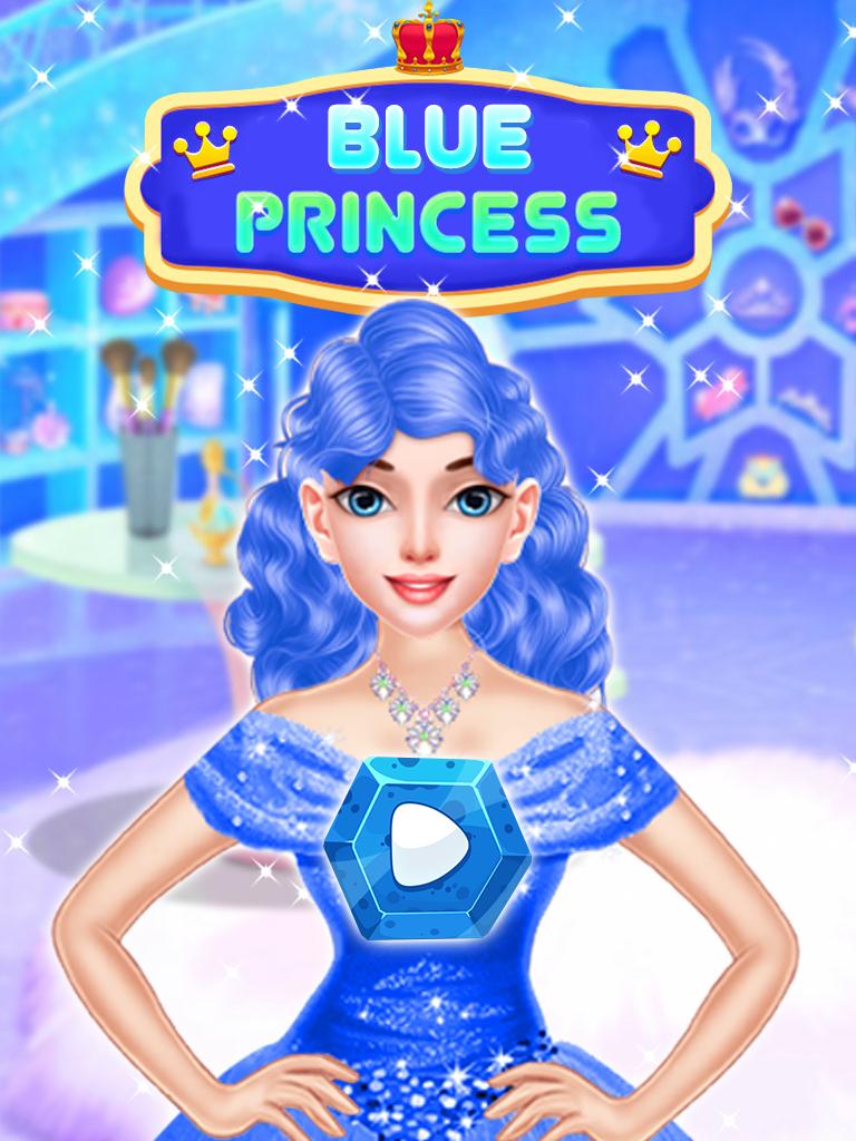 Blauwe prinses - make-over games: makeup aankleden APK voor Android Download