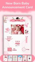 New Born Baby Greeting Frames Poster
