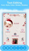New Born Baby Greeting Frames captura de pantalla 1