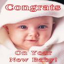 Baby born wishes greeting cards aplikacja