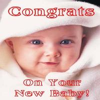 Poster Baby born wishes greeting cards