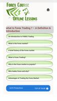 Forex Course Offline Lessons screenshot 1