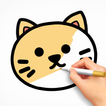 Coloring paint page ASMR icon