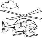 Dessin hélicoptère icône