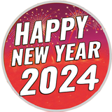Happy New Year 2024 Stickers