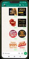 Happy New Year Stickers 2025 ảnh chụp màn hình 2