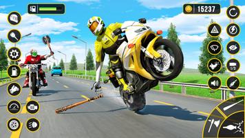 Moto Attack Race: Jeux de moto Affiche