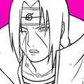 How to draw Itachi
