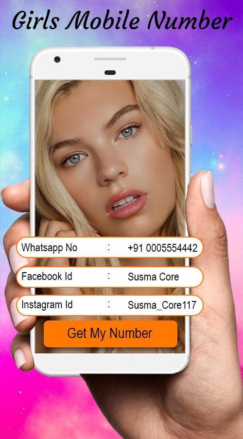 Girls Mobile Number:Girl phone number search prank постер.